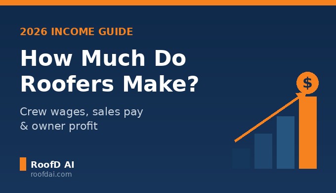 chart showing how much roofers make in 2026 including crew wages sales commissions and owner profit