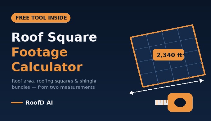 Roof Square Footage Calculator: Measure Any Roof in Minutes free roof square footage calculator showing how to measure a roof and convert roof area to roofing squares in 2026