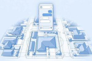 AI chatbot for roofing companies guiding a homeowner through an instant roof estimate